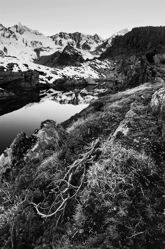  Fotografie Horské jezírko, Rakouské Alpy